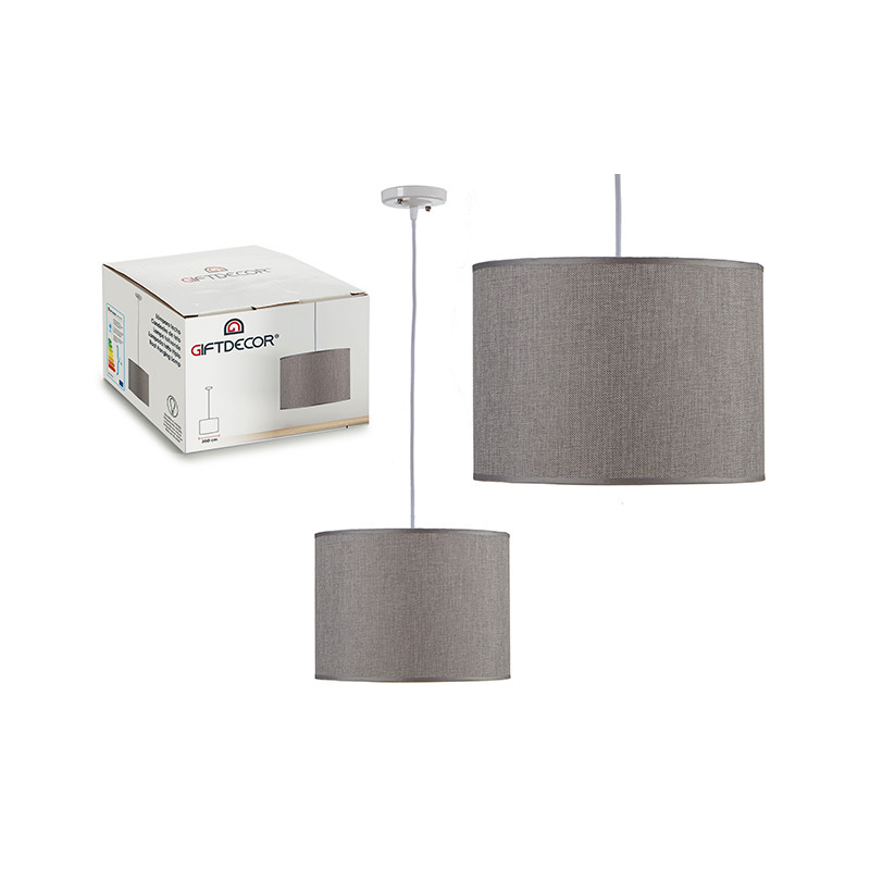 LAMPE SUSPENDU PLAFOND 30CM GRIS