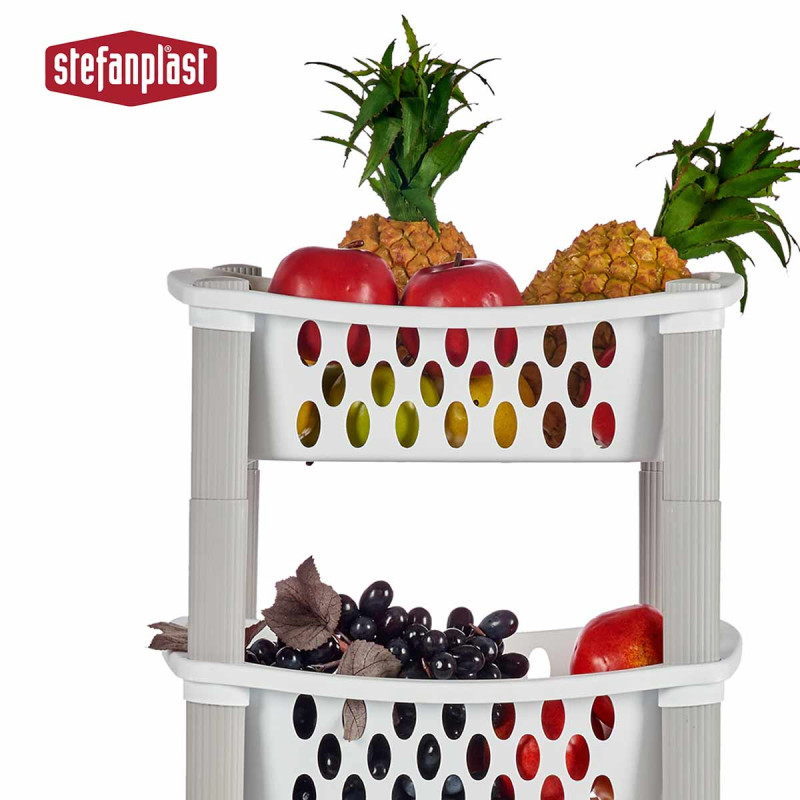 CARRINHO DE COZIHA PLASTICO C/ 3 CESTOS