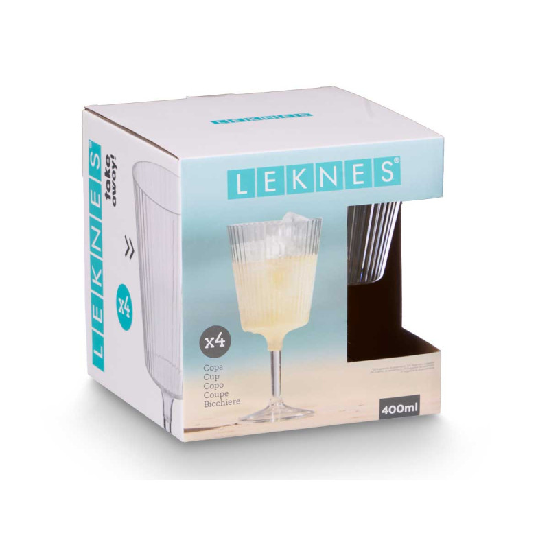 CALICE RIGHE TRASPARENTE 400 ML
