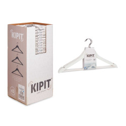 SET 3 CINTRES EN BOIS BLANC