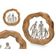 SUPORTE DECORATIVO FAMILIA PRATEADO