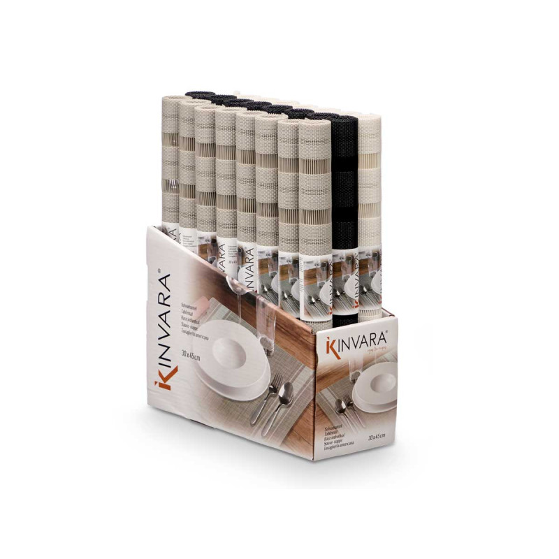 SALVAMANTEL 30X45CM CALADO SURT 3 NEUTROS