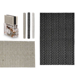 TABLEMAT 30X45CM ZIG ZAG ASSORT 3 NEUTRAL COL