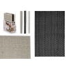 TABLEMAT 30X45CM ZIG ZAG ASSORT 3 NEUTRAL COL