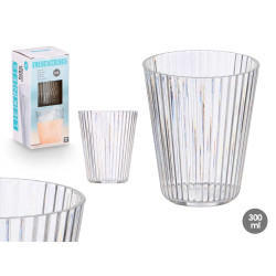BICCHIERE RIGHE TRASPARENTE 300 ML