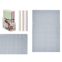 TABLEMAT 30X45CM ZIG ZAG ASSORT 3 PASTEL COL