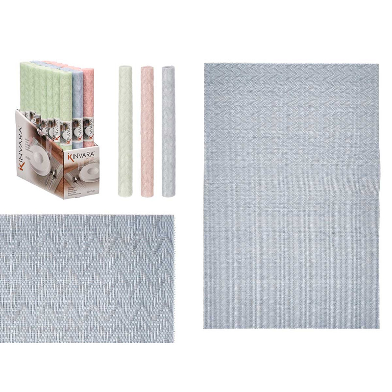 INDIVIDUAL 30X45CM ZIG ZAG SORT 3 CORES CLARAS
