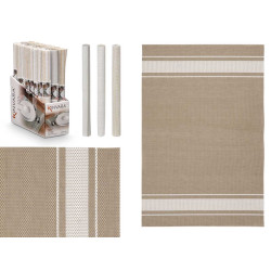 INDIVIDUAL 30X45CM RISCAS SORT 3 CORES NEUTRAS
