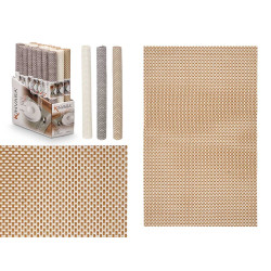 TABLEMAT 30X45CM PLAITED ASSORT 3 NEUTRAL COL