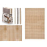 TABLEMAT 30X45CM PLAITED ASSORT 3 NEUTRAL COL