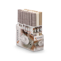 INDIVIDUAL 30X45CM TRANÇADO SORT 3 CORES NEUTRAS