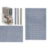 TABLEMAT 30X45CM PLAITED ASSORT 3 COLOURS