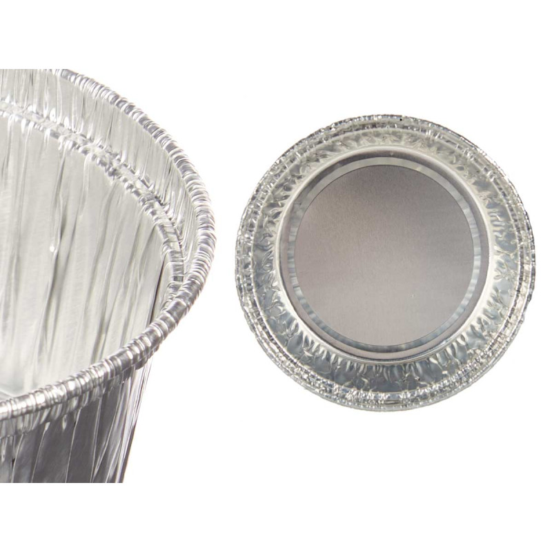 SET 10 TORTIERE FLAN ALLUMINIO ROTONDO
