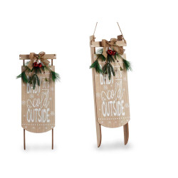 POSTER SLITTA OUSIDE 60CM LEGNO