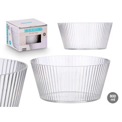 TAÇA PEQ TRANSPARENTE RISCAS 800 ML