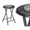 SGABELLO PIEGHEVOLE PVC GAMBE NERO OPACO QUALITY