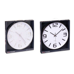 OROLOGIO ROTONDO 32,8CM ARGENTO NERO ASSORT