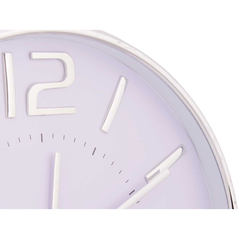 RELOJ REDONDO 32,8CM PLATA NEGRO SURT