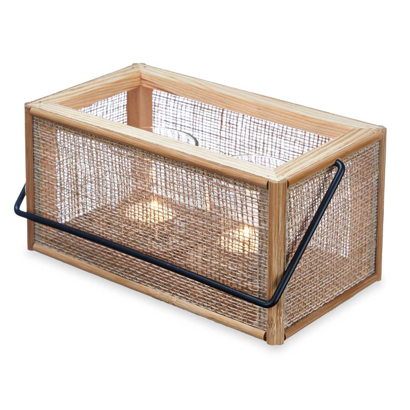 SUPORTE VELAS RATTAN