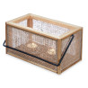 SUPORTE VELAS RATTAN