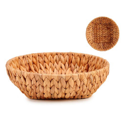 CENTRE DE TABLE ROND EN PAILLE SANS ANSE