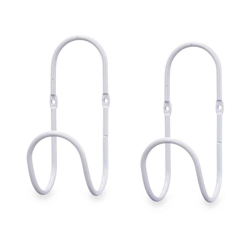 SET 2 HANGERS WHITE RING