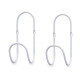 SET 2 PERCHAS ARO BLANCO