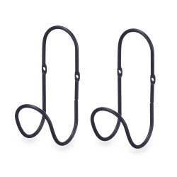 SET 2 HANGERS BLACK RING