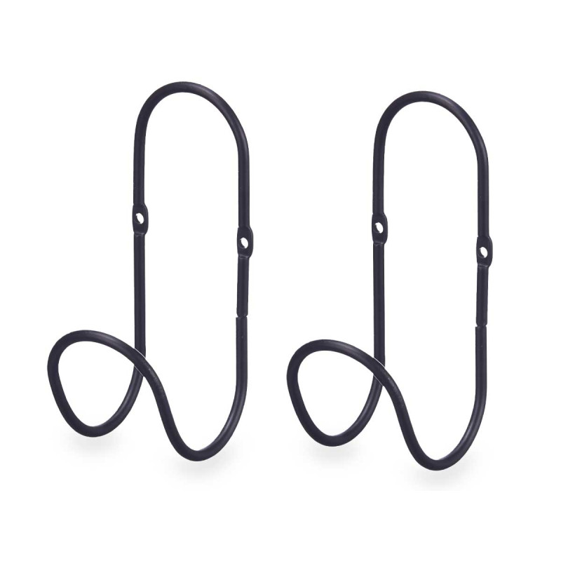 SET 2 HANGERS BLACK RING