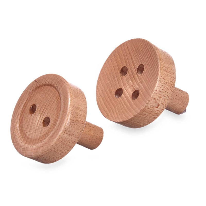 SET 2 PERCHAS MADERA COLOR NATURAL