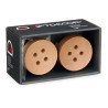 SET 2 PERCHAS MADERA COLOR NATURAL
