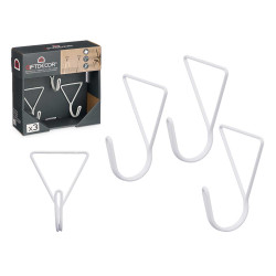 SET 3 PERCHA TRIANGULO BLANCO