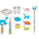 CONJ 3 LAPISEIRAS COM BORRACHA DINOSAUROS SORT 2
