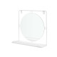 WALL MIRROR WITH SHELF WHITE