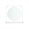 WALL MIRROR WITH SHELF WHITE