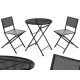 SET TABLE ET 2 CHAISES NOIR