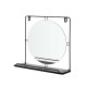 WALL MIRROR WITH SHELF BLACK