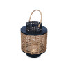 LANTERNA IN RATTAN NERO NATURALE