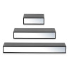 WALL MIRROR 15 30 45 WITH 3 SHELVES BLACK