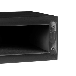 WALL MIRROR 15 30 45 WITH 3 SHELVES BLACK