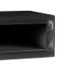 TRE MENSOLE SPECCHIO 15 30 45 CM NERO