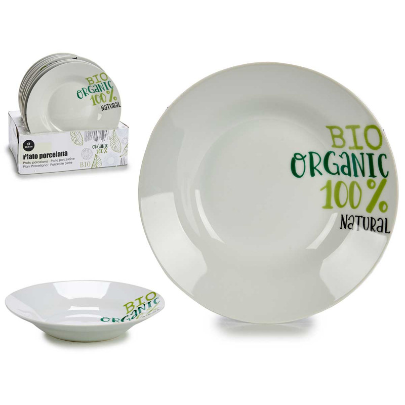 PRATO FUNDO PORCELANA 20,6CM ORGANIC