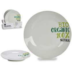 FLAT PLATE PORCELAIN 24,4CM ORGANIC
