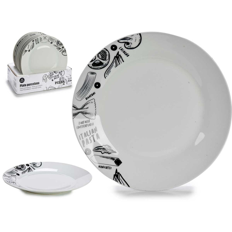 PRATO RASO PORCELANA 24,4 CM