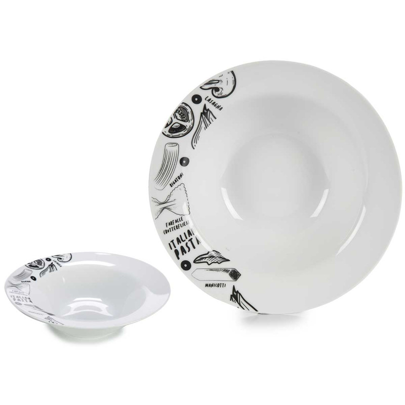 PLATO PASTA PORCELANA 23 CM