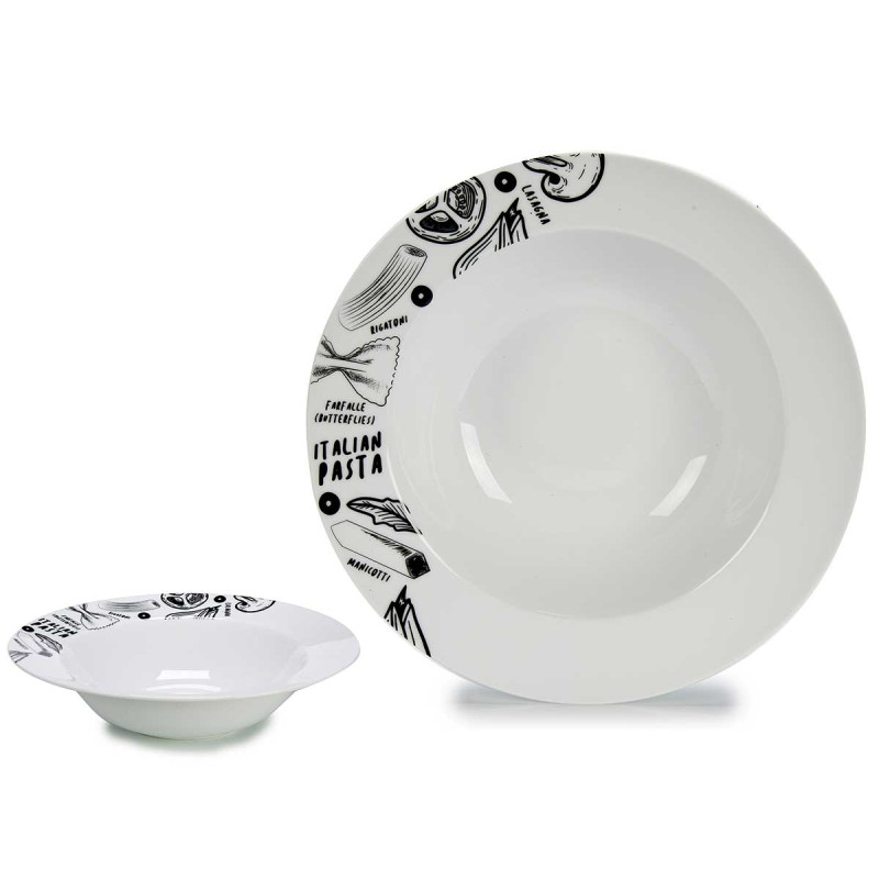PRATO PASTA PORCELANA 30 CM