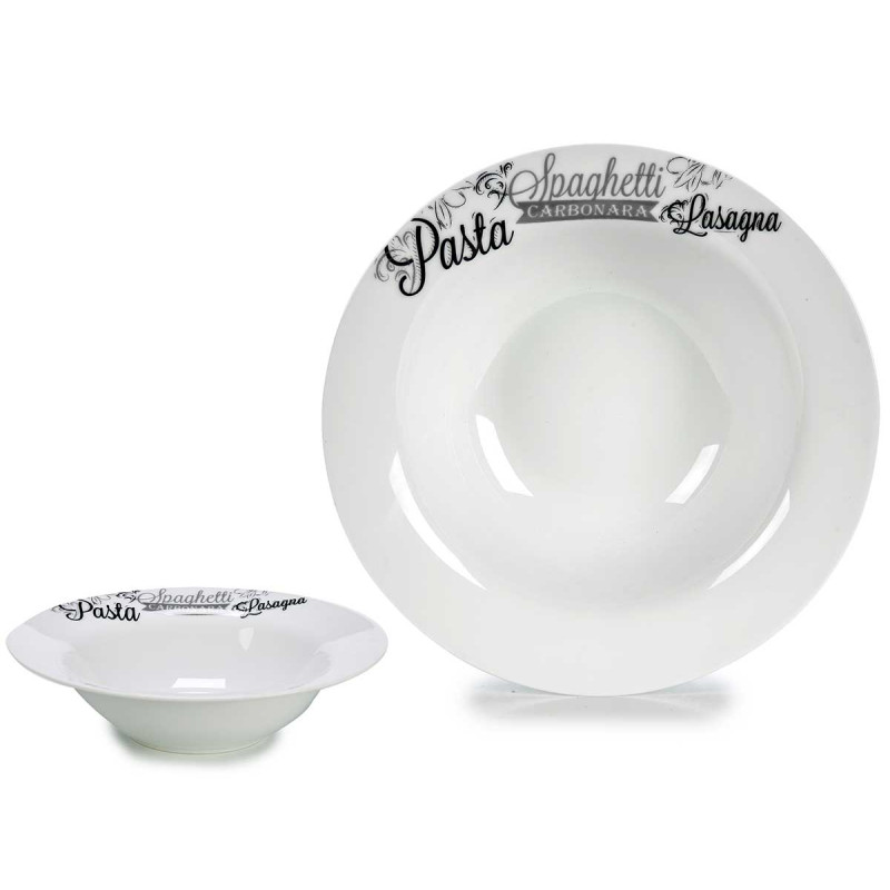 PLATO PASTA PORCELANA 23 CM