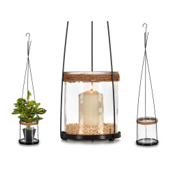 CONIC CANDLEHOLDER W/CYLINDER BASE