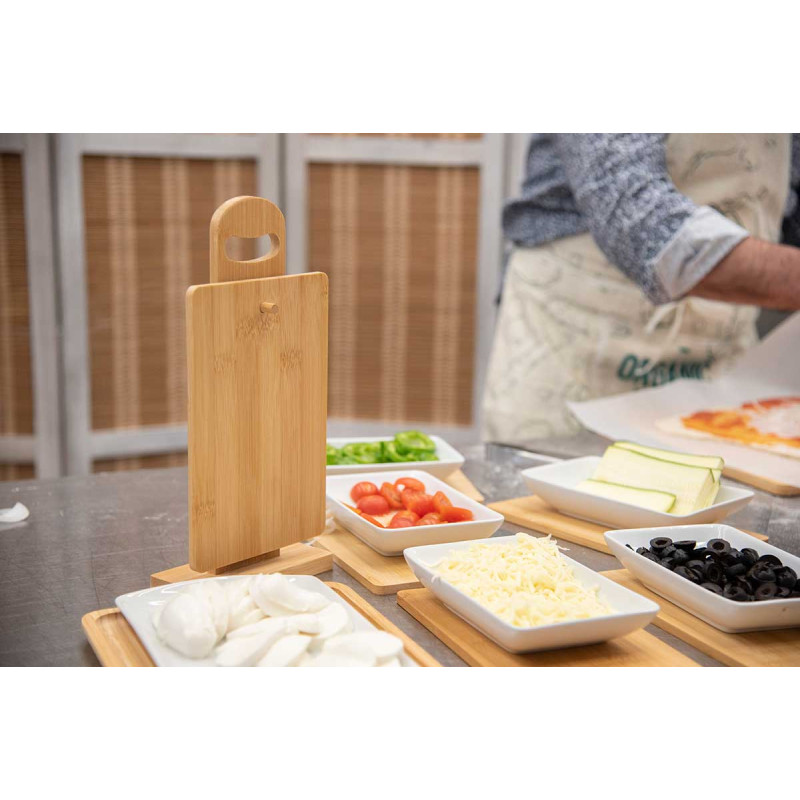 SET 6 TABLAS BAMBU CON SOPORTE