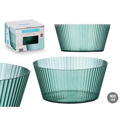 TAÇA PEQ VERDE RISCAS 800 ML